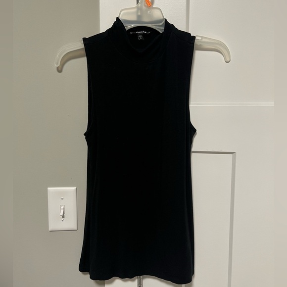 Express Tops - Express Black High-Neck Tank Top